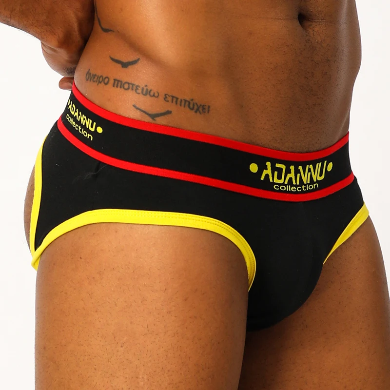 Трусы стринги Мужские дышащие джоки однотонные пикантное нижнее белье для