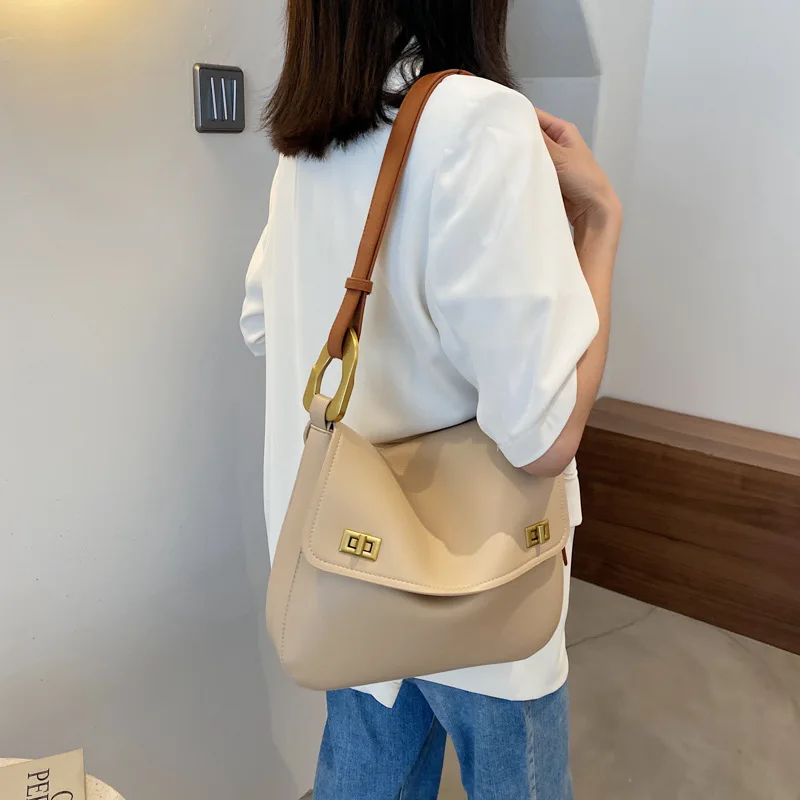 

Large Capacity Bag Women's New Fashion Net Red Fashion Armpit Bag Ins Single Shoulder Bag Messenger Bag Saddle Bag