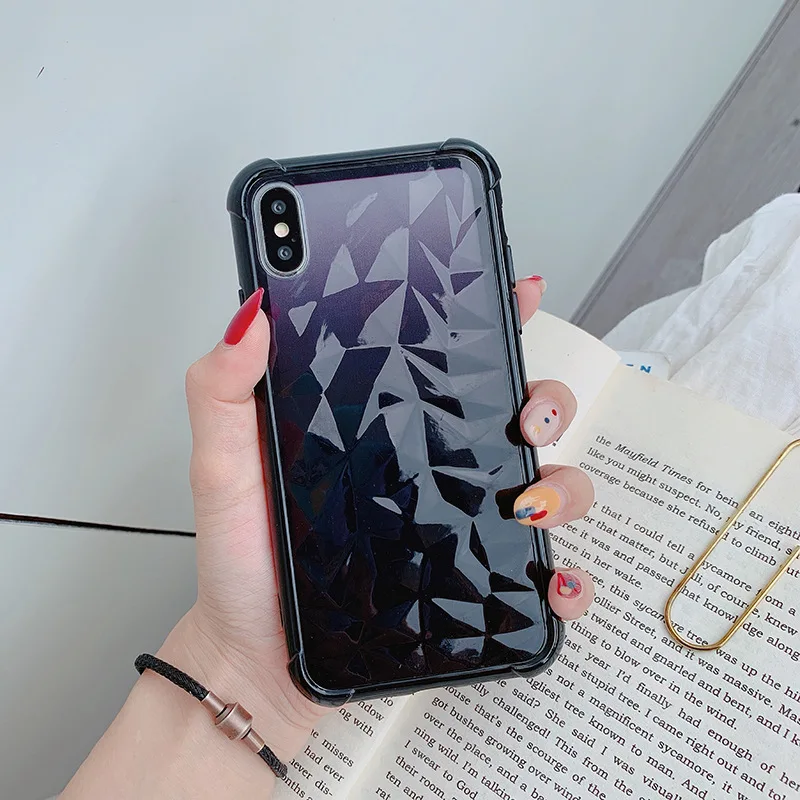 Модный прозрачный противоударный чехол для телефона iPhone 11 Pro Max X XS XR XS Max 8 7 6 6S Plus мягкая защитная задняя крышка