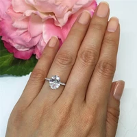 2021 new fashion women ring rhinestones zircon rings bridal wedding engagement shine rings for women valentine day gift