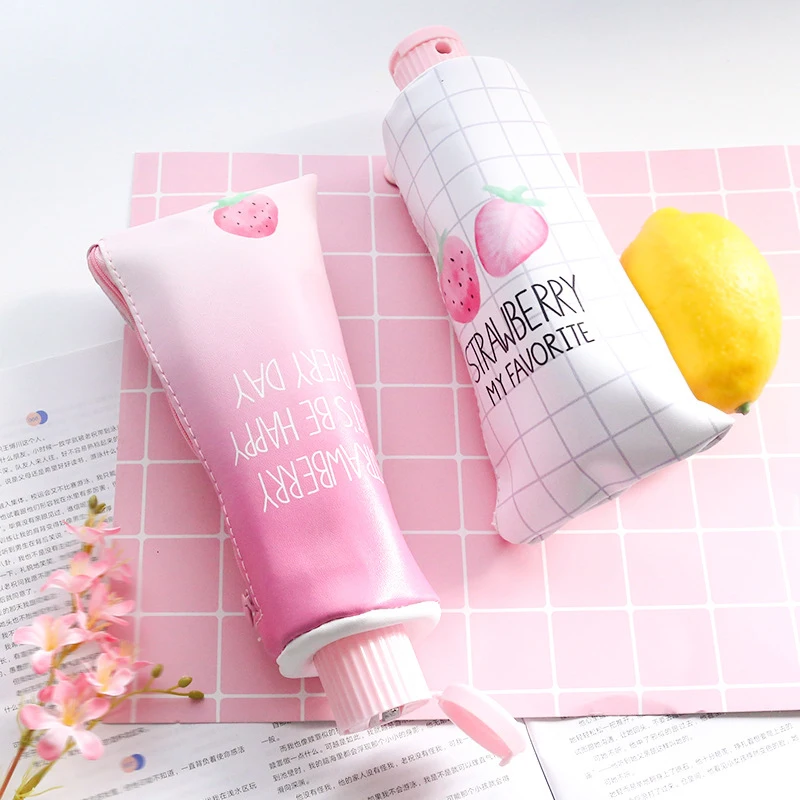 Креативная простая маленькая свежая Большая вместительная сумка для карандашей