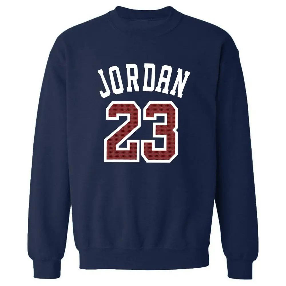 Осень-зима, флисовая Толстовка для мужчин Jordan 23, толстовка, Новая повседневная мужская толстовка с круглым вырезом, пуловеры Harajuku, спортивная одежда - Цвет: dark blue 6