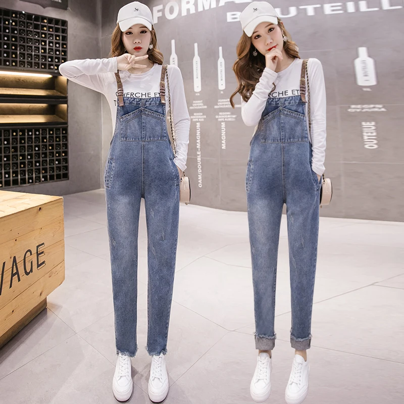 

Make веб-Знаменитости Джинсовые комбинезоны женские новые qiu han издание свободные шоу тонкие Джокер condole wide-legged брюки