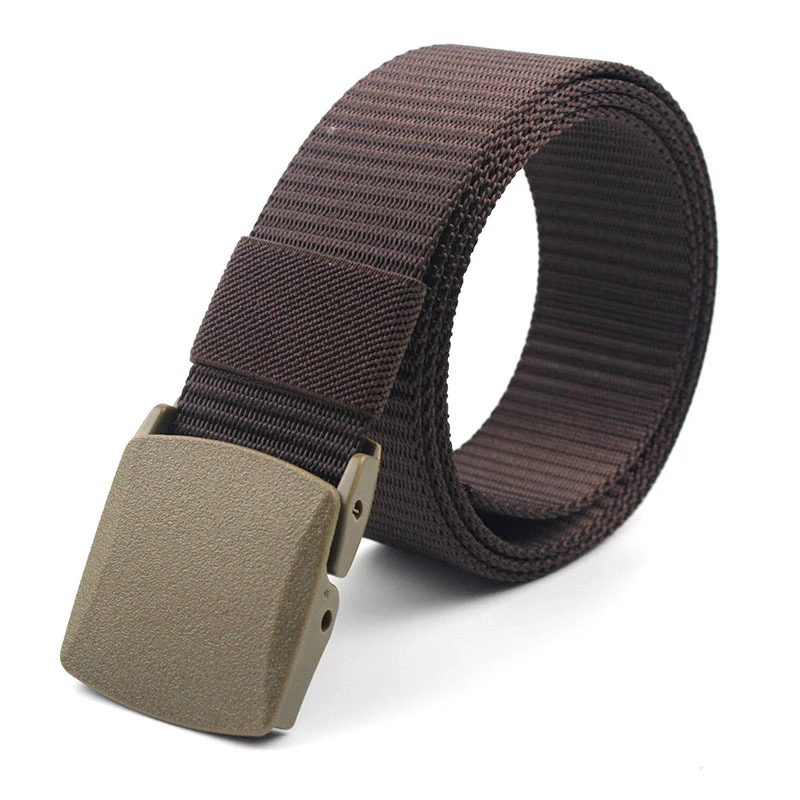 

Canvas Belt for Men Women Waist Belt Cool Plastic Buckle Military Nylon Waistband Adjustable Outdoor Canvas Belt