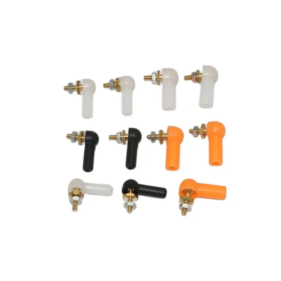 

5 Pcs Ball And Roller Link For RC Airplane Boat Car Color Black