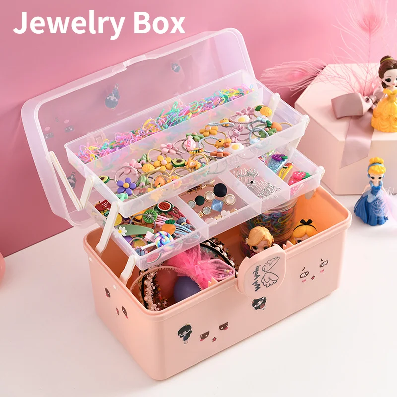 

Children's Hair Accessories Storage Box, Girl Dressing Table, Tidy Up, Baby Hairpin, Headdress, Hairpin, Dress Up Storage Box