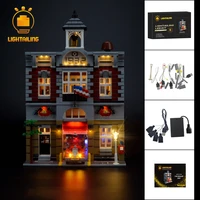 lightailing led light up kit for 10197 fire brigade station building block model compatible with 15004