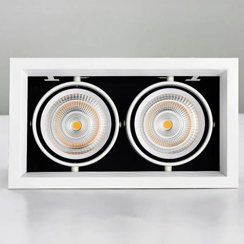 Встраиваемые светодиодные потолочные светильники с COB матрицей 10 Вт 20 лампы