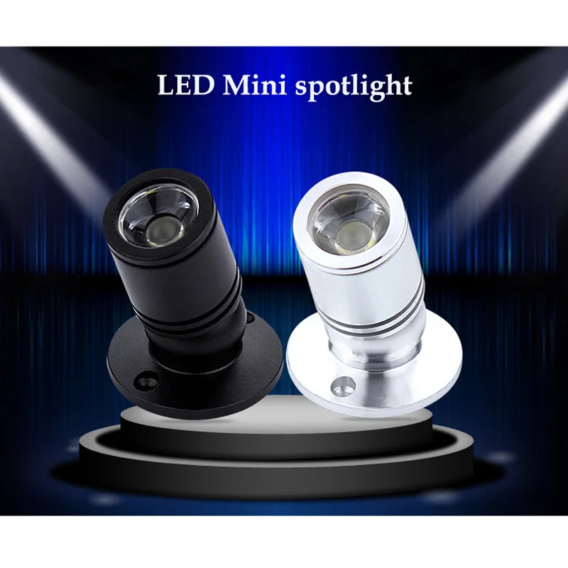 

1W 3W Led Recessed Cabinet Mini Spot Light AC110V 220V Downlight DC12V Jewelry Show Include Led DriverCeiling Light Lamp