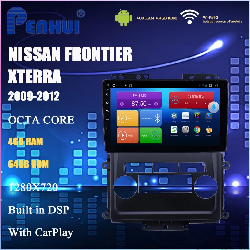 Автомагнитола на Android для Nissan Frontier / Xterra (2009-2012) автомобильный DVD-плеер с