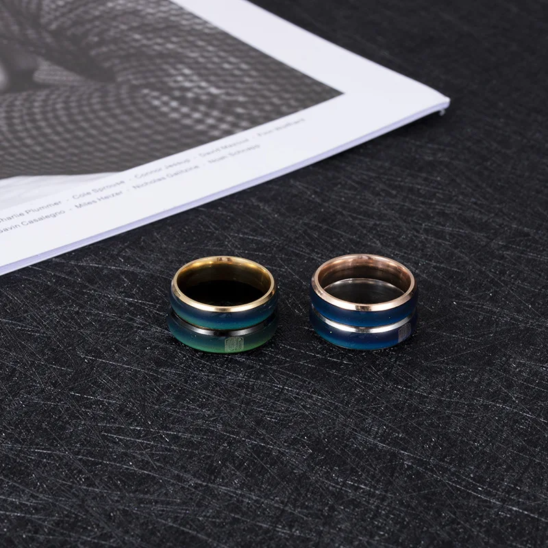 

Anime Attack on Titan Temperature Ring Shingeki No Kyojin Scout Legion Wings of Liberty Changing Color Rings Cosplay Accessories