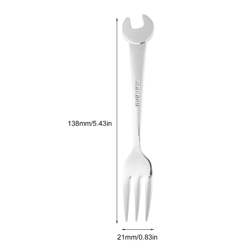 Многофункциональная кофейная десертная вилка из нержавеющей стали с ручкой в