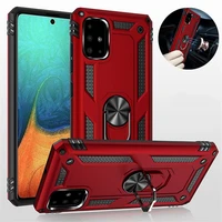for samsung galaxy a51 a71 case armor shockproof ring holder case for galaxy a51 a71 5g hard pc soft tpu hybrid back cover