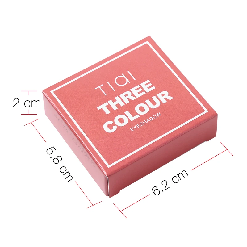 TIAI 3 цвета мини палитра для макияжа глаз земли с шиммером цвет мерцающий блеск