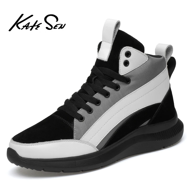 KATESEN/Мужская обувь кожаные модные мужские туфли с высоким берцем Роскошные