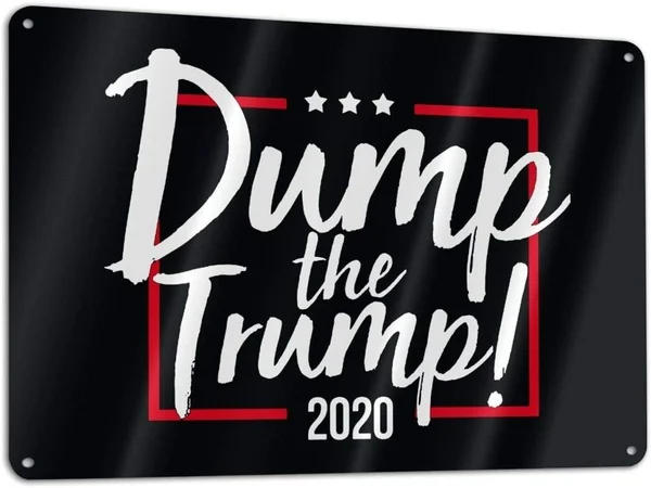 

Самосвал Трампа 2020 фотообои Декор для дома гараж бар мужская пещера высокое качество металлический жестяной знак 30x20 см