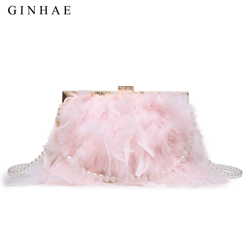 Модная женская сумочка с жемчугом и бусинами Дамский клатч вечерние сумочки