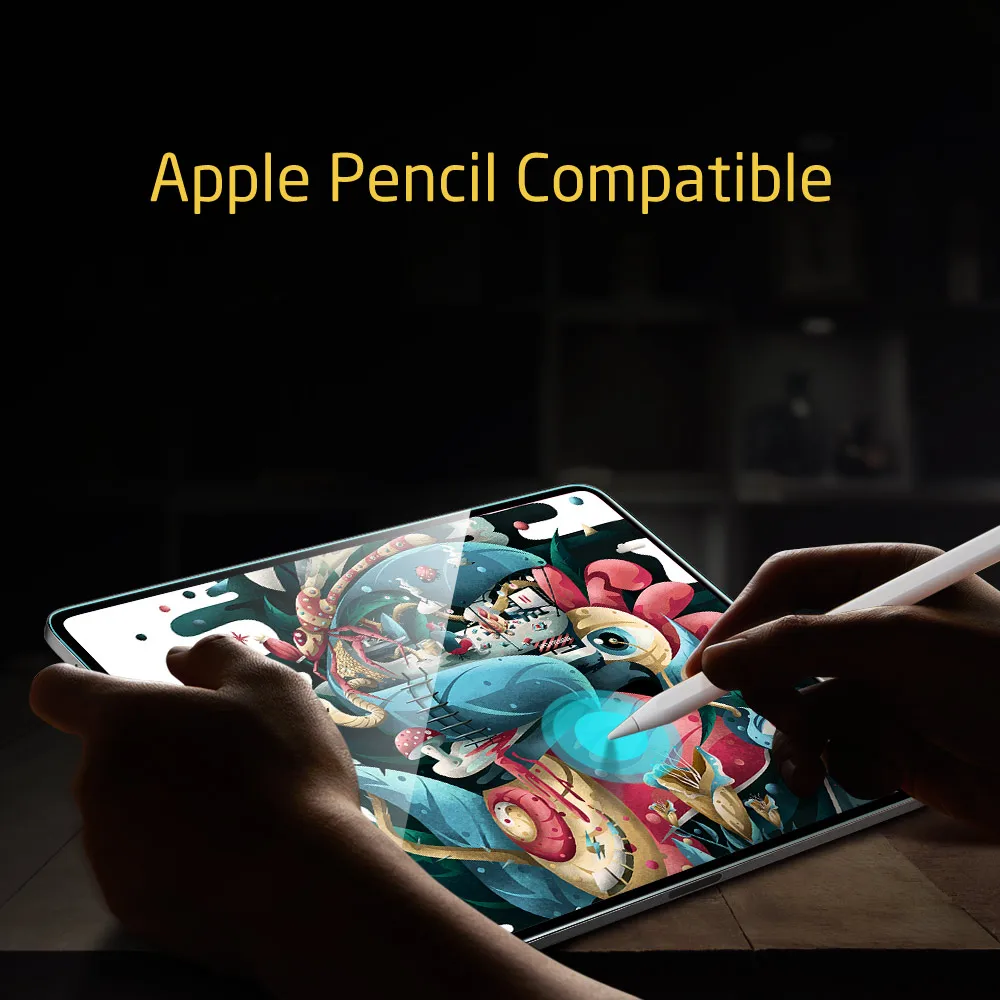 ESR Защитная пленка для экрана для iPad Pro 11 9H твердость HD Прозрачная закаленная стеклянная пленка для планшета для всего экрана iPad Pro 11 дюймов
