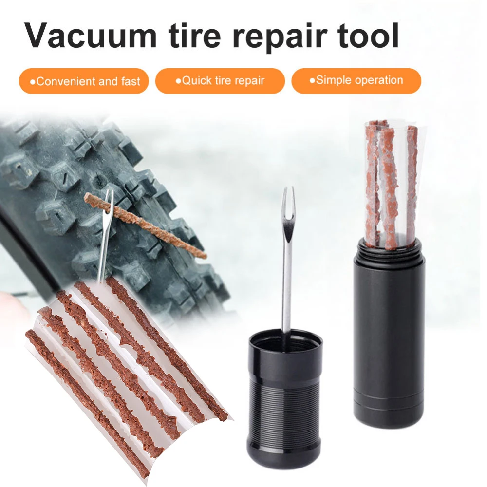 

Bike Tire Repair Tool Tubeless Tire Repair Kit Bicycle Wheel Tire Puncture Plug Repair Kit Tools D5 CSV