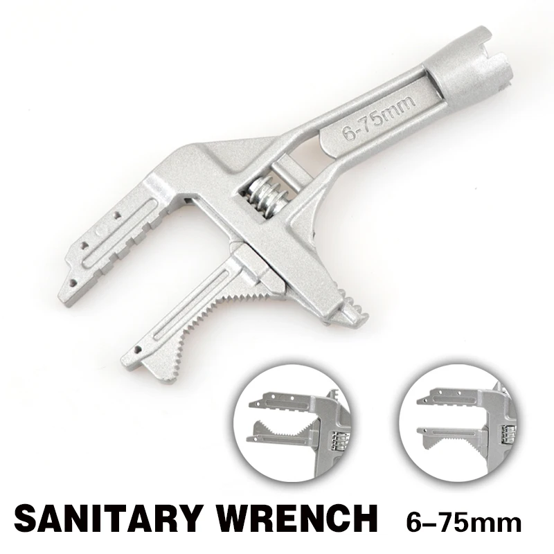 

Chave Universal Pipe Wrench Mintiml Adjustable Basin Wastafel Spanner Plumber Plumbing Tools Multi Faucets Tool Moersleutel 75mm