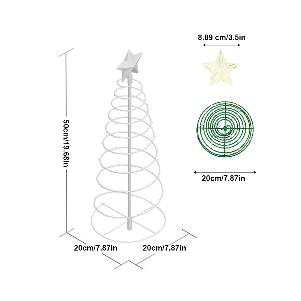 Рождественская елка садовый декоративный светильник s-образные звезды