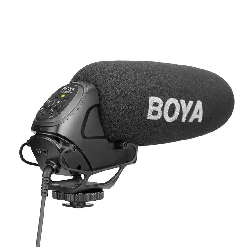 

BOYA BY-BM3031 Shot gun Microphone Super-Cardioid Condenser Studio Video Interview Mic for Nikon Canon Sony DSLR Camera PK Rode