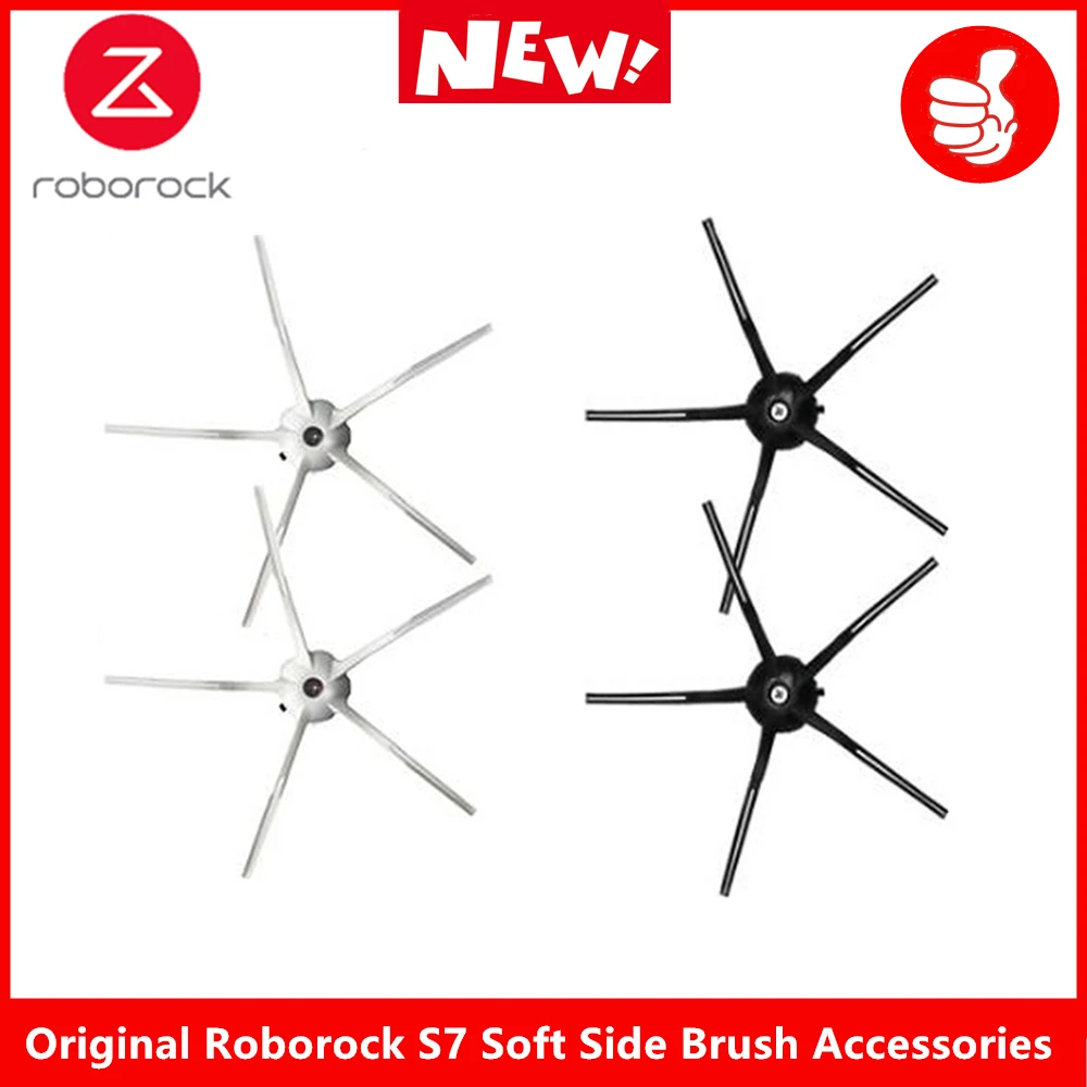 

New original Roborock S7 S70 S75 robot vacuum cleaner sweeping wet mopping soft rubber side brush accessories