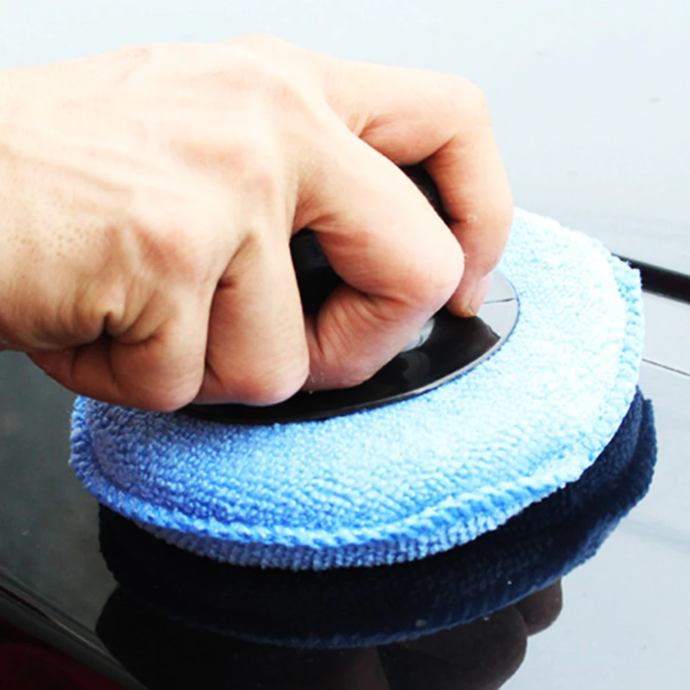 Car Vehicle Wax Polish Foam Sponge Hand Soft Yellow Pad Buffer Detailing Care Wash Clean Towel | Автомобили и мотоциклы