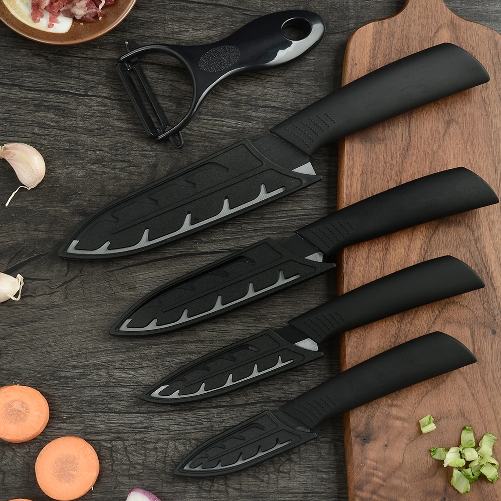 Набор кухонных керамических ножей XYj комплект японских 3 4 5 6 дюймов с цирконием
