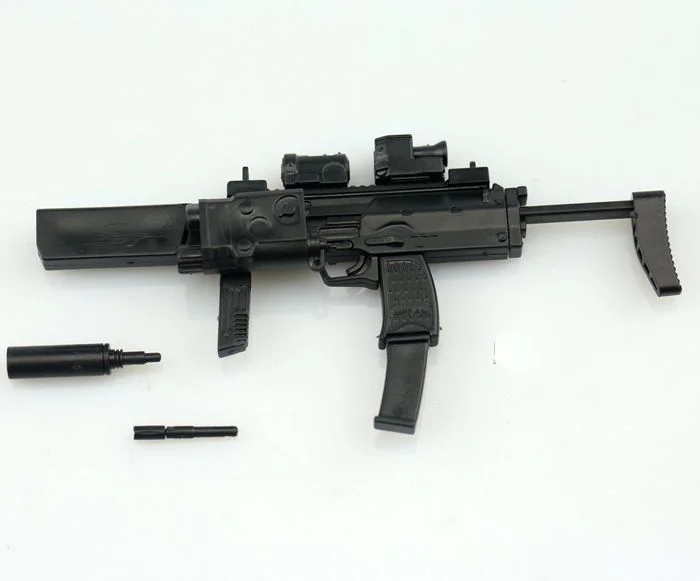 1/6 MP7 полупистолет двойная форма пластиковая Сборная модель огнестрельного