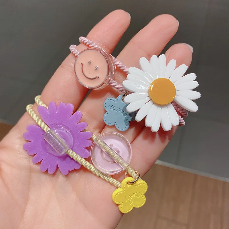 Женские маленькие резинки в виде ромашек для девочек милые Элегантные корейские