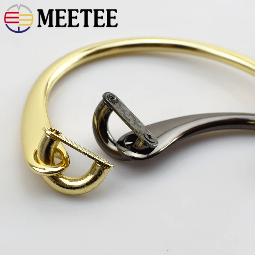 Meetee 2 шт. 11.5x8.5см металлическая сумка с ручками сменная ручка застежка клатч через