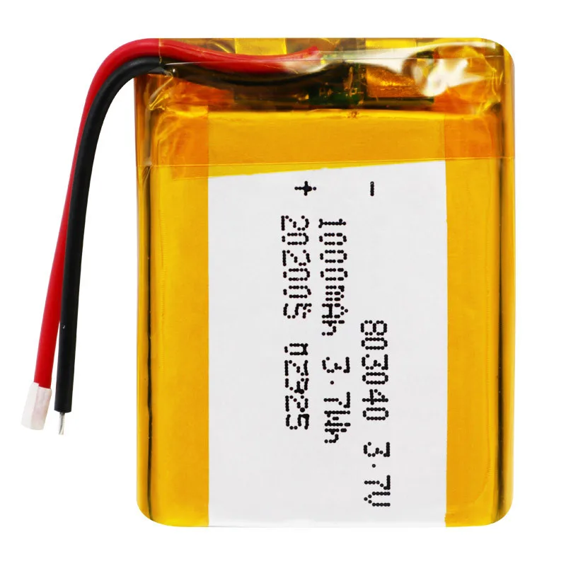 

1pc 3.7v Polymer Battery 803040 1000mah For Small Steel Gun Bluetooth