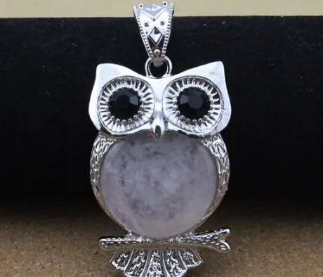 

New Charm Fashion Owl Pendant Vintage Statement Animal Crystal Rhinestone Jewelry For Women