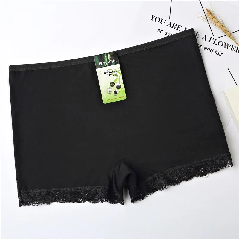 BlackLace Short Pants Women Boyshorts Female Safety Panties Boxer Comfortable Ladies Panties Healthy Lingerie Women Underwear - Цвет: BlackLace