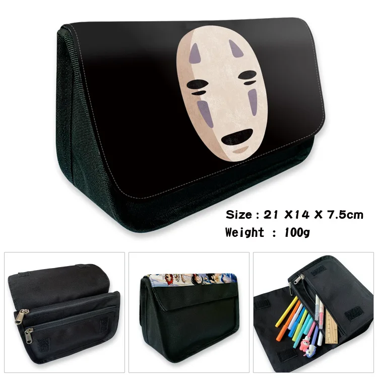 No Face Man Totoro Pencil Case Wallet Purse School Pen Zipper Bag Anime Cartoon Kids Gift | Канцтовары для офиса и дома