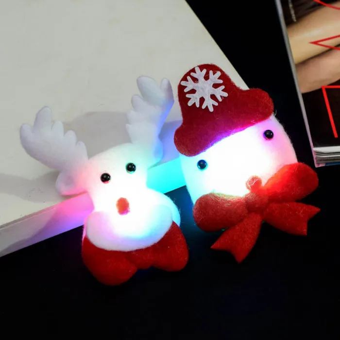 Economical Christmas Headband Light Up Hat Glasses Pen Brooch Accessories Decoration For Party Holiday ds99