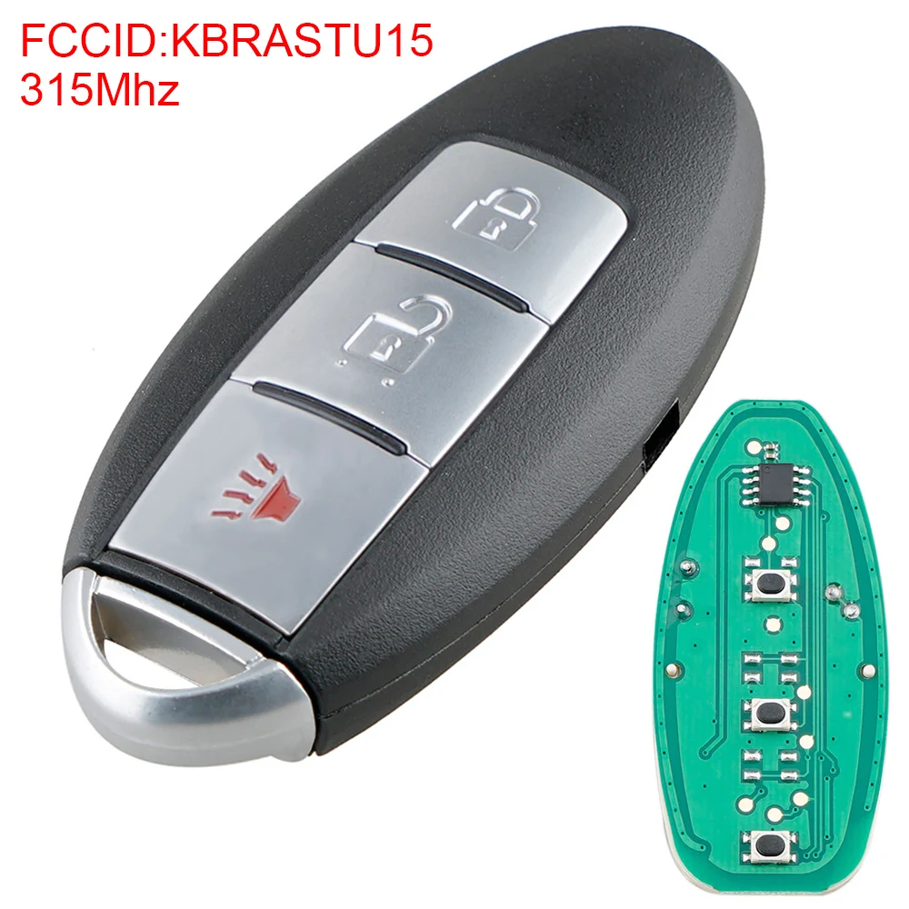 

315Mhz 3 Buttons Remote Car Key KBRASTU15 Keyless Entry Transmitter Automobile Key for Nissan Murano 2003 2004 2005 2006 2007