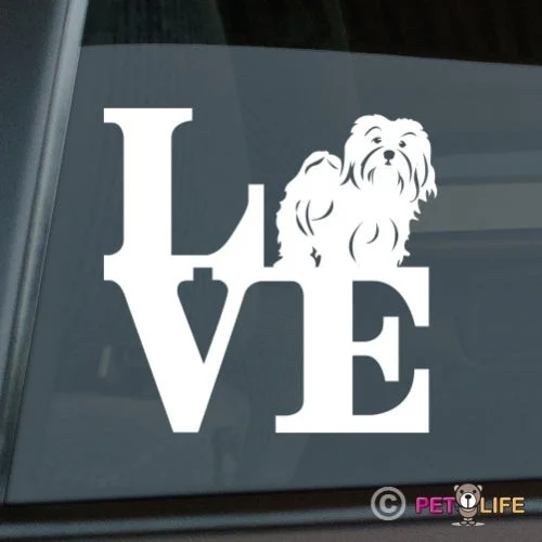 

Love Havanese Sticker Die Cut Vinyl - park blanquito computer decal