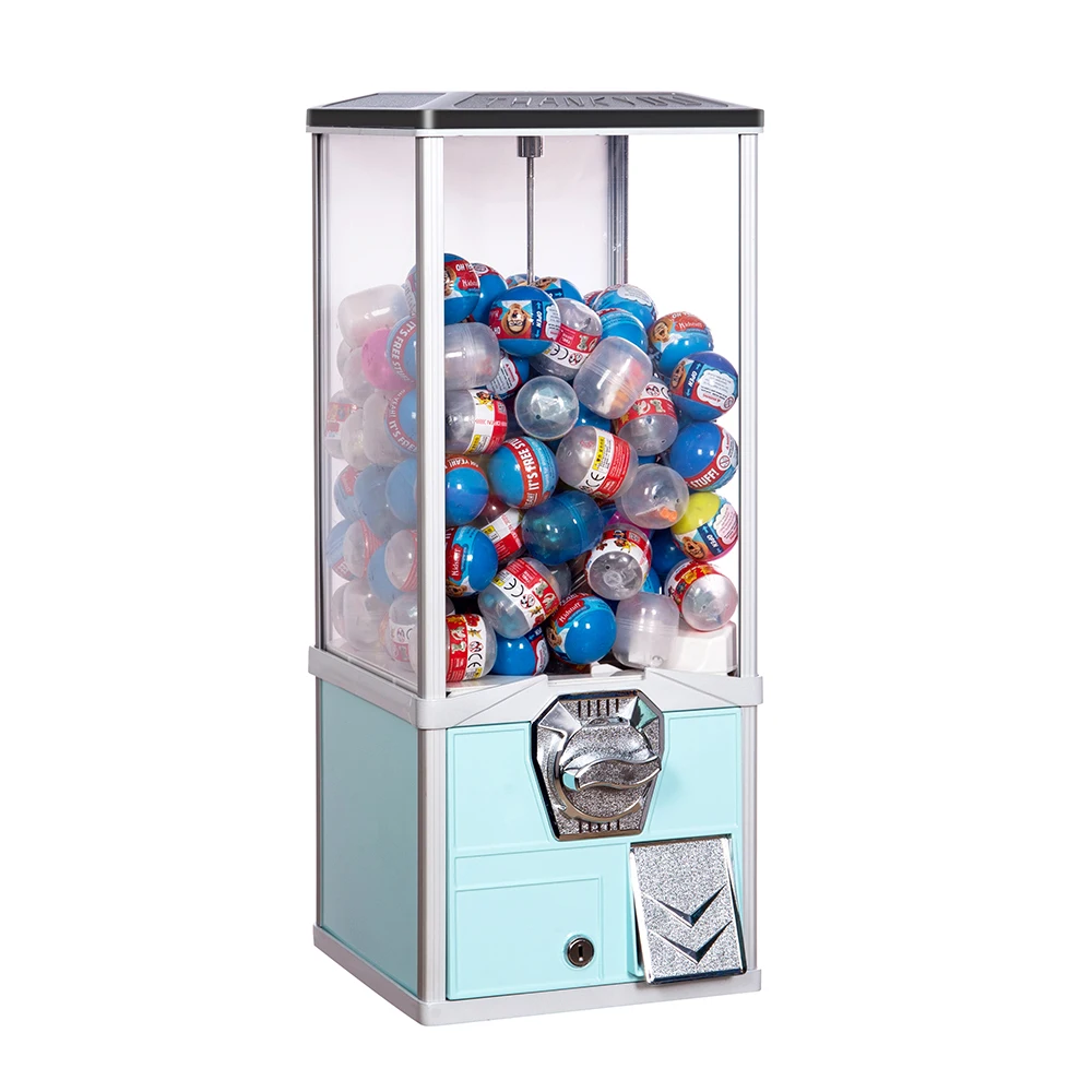 

Toy vending machine ball bouncy ball dispenser 2-inch capsule all-metal vending machine coin operated