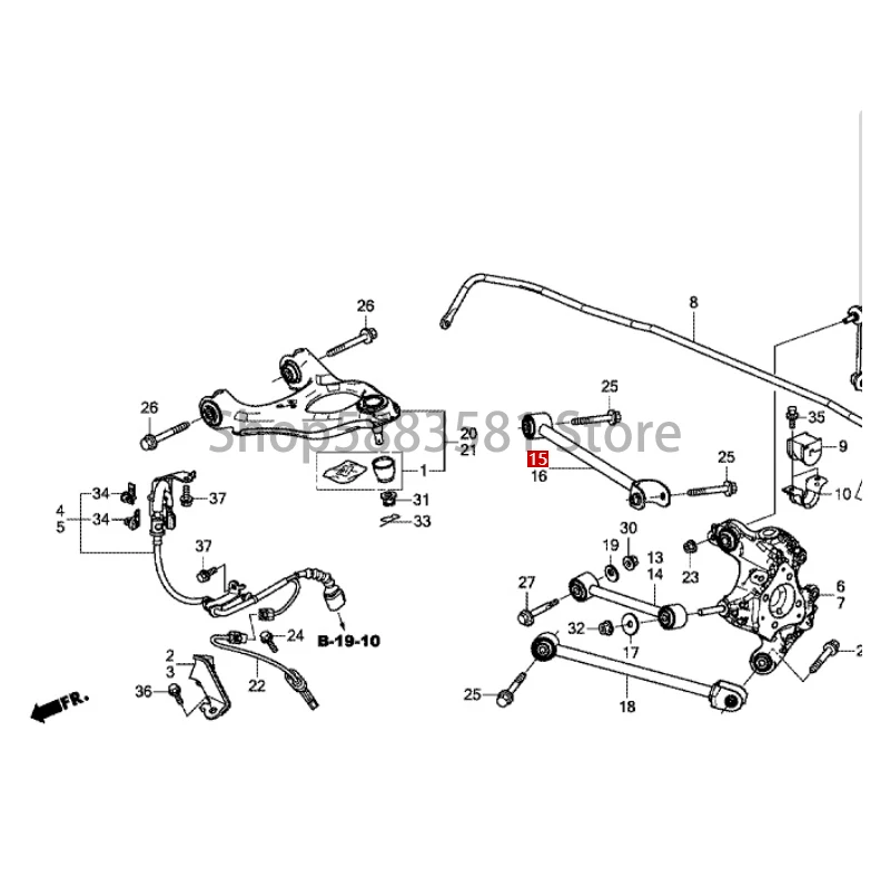 Автомобильная подвеска задний хомут рулевая Шестерня в сборе hon dac ivi c