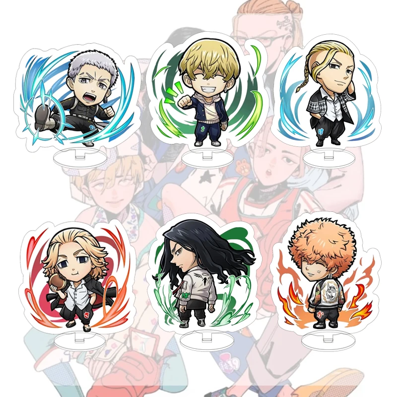 

2021 Wholesale Anime Tokyo Revengers Acrylic Stands Manjiro Ken Hinata Atsushi Characters Cosplay Desk Model Plate Decor