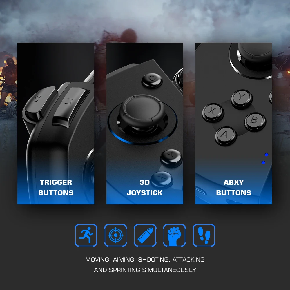 Беспроводной контроллер GameSir G6s для мобильных игр сенсорный Bluetooth PUBG смартфонов