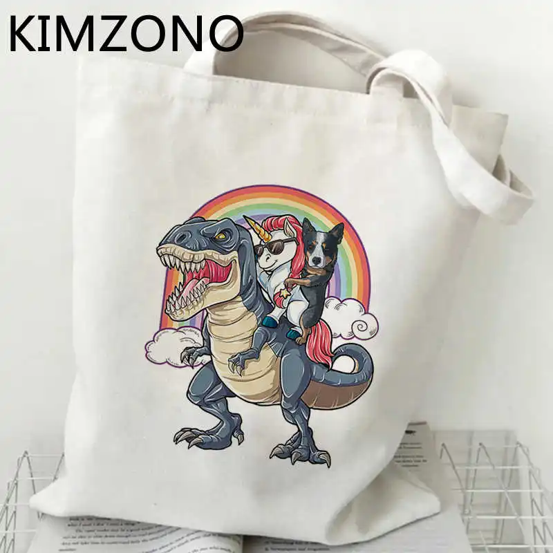 

Unicorn shopping bag shopper grocery cotton recycle bag reusable handbag bag reciclaje boodschappentas sac toile