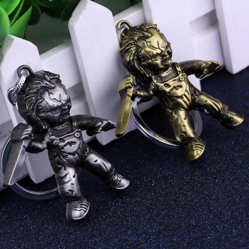 

Child's Play Andy Hold Knife Key Chain Alloy Keychain Accessories Pendant Key Ring Charms Keychains for Ladies