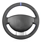 Черная искусственная замша, искусственная кожа для Renault (Dacia) Duster 2010-2016 Dokker лодgy Logan 2013-2016 Sandero 2013-2017