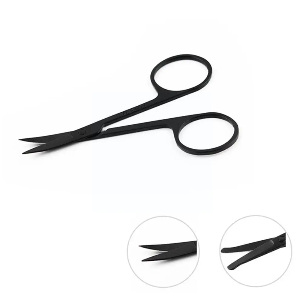Beauty Makeup Scissors Manicure For Nails Eyebrow Cuticle Tools Curved Eyelash S2N6 |
