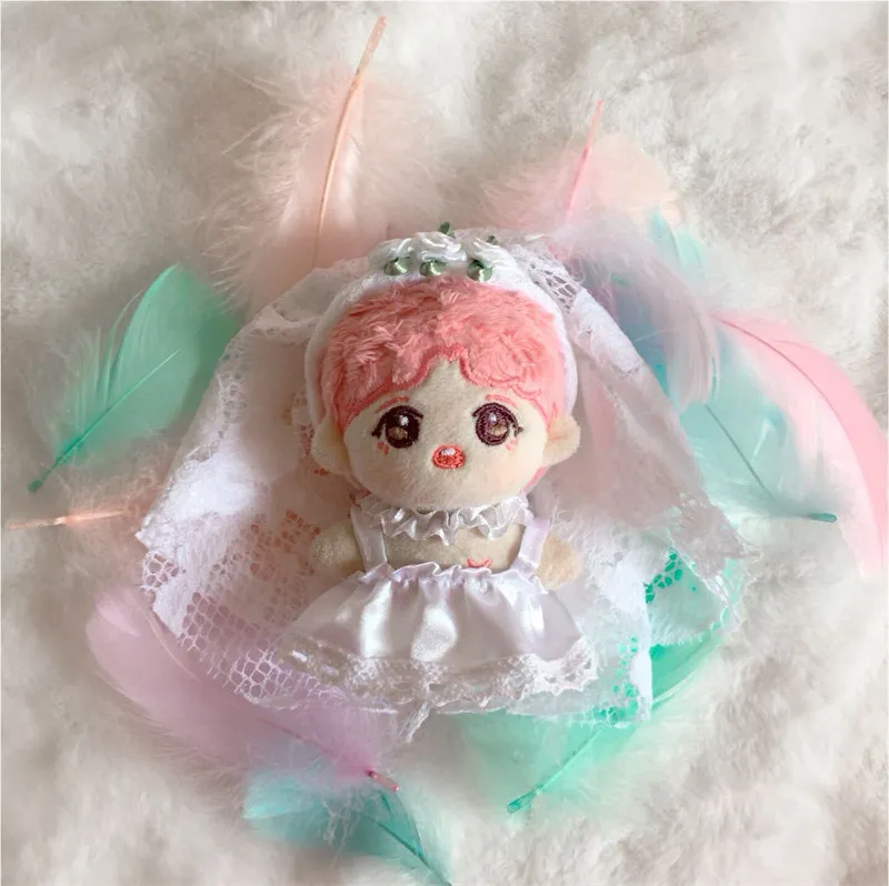 10cm cartoon cotton doll clothes handmade fairytale style princess dress for plush doll accessories COS toys