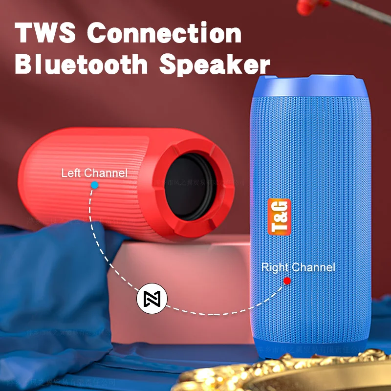 Портативная Bluetooth-Колонка TG117 водонепроницаемый беспроводной динамик мощностью