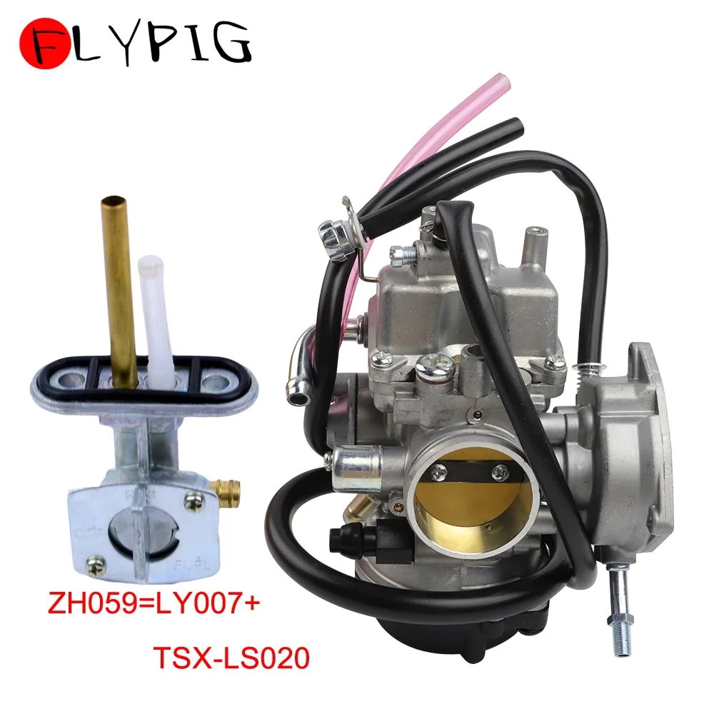 

FLYPIG Carburetor For Suzuki LTZ400 LTZ 400 Quad ATV With Fuel Valve Petcock 2003-2007